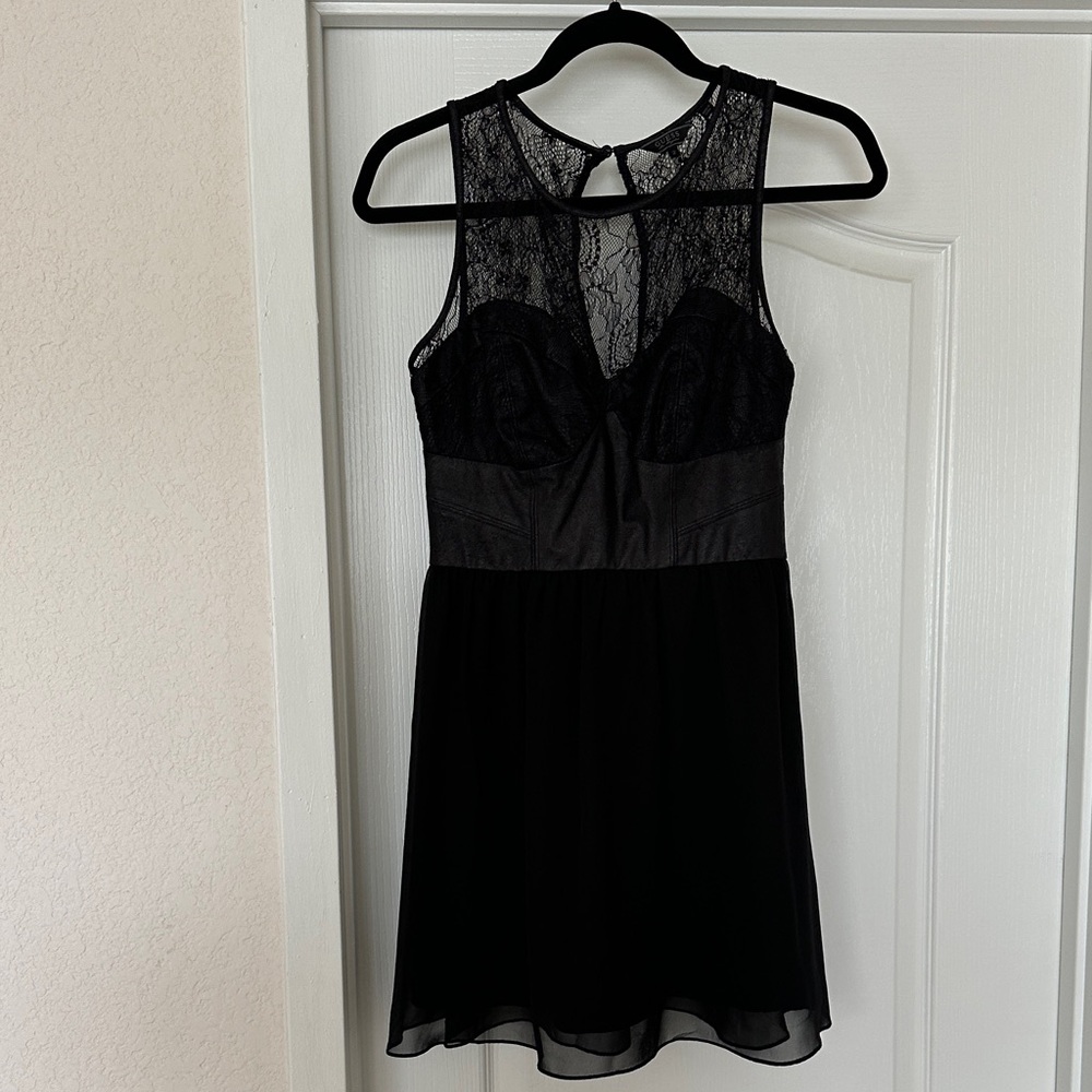 Guess Black Lace Mini Dress
